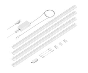 Luce LED sottopensile SIRIS bianco opaco con dimmer a sfioramento piatto 90 cm