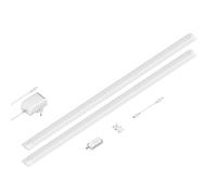 Luce LED sottopensile SIRIS bianco opaco con dimmer a sfioramento piatto 90 cm
