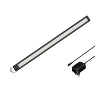 Luce LED sottopensile SIRIS nero opaco con alimentatore montaggio ad angolo [EEK: F]