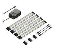 Luce LED sottopensile SIRIS piatta da 30cm ciascuna 370lm bianco set di 4