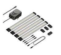 Luce LED sottopensile Siris touch dimmer piatta 30cm ciascuna 370lm bianco set