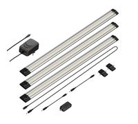 Luce LED sottopensile Siris touch dimmer piatto 50cm ciascuno 655lm bianco set