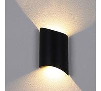 Luce LED su e Giù Semplice Lampada a Parete Slamina glassata Lampada in Alluminio Body Sconce Light Double Head Imploous Implorea Patio Light Light Courtyard Corridore Entrance Hall Lighting Made in