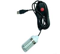 Luce LED subacquea compatta da 5 V USB per uso notturno, lampada con design impermeabile e chip LED di lunga durata (giallo)