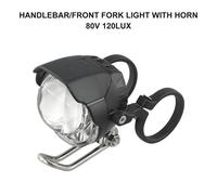 Luce Luci Anteriori Forcella Lampada Corno Scooter con Staffa Durevole Plastica