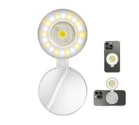 Luce Magnetic per Selfie | 3 Livelli di Luminosità | Anello Portatile per Telefono Magnetico,per Creator, Streamer, Videomaker, Viaggiatori, Professionisti, Videochiamate