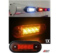 Luce Marker Laterale Curva Led Arancione Ambra X1 12-24V Per Barra Kelsa