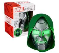 Luce Marvel Dr Doom Mask - Prodotto Marvel Ufficialmente Licenziato | Lampada a forma di maschera da 23 cm, alimentazione USB o batteria, da parete o scrivania, bagliore drammatico, regalo Marvel