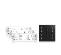 Luce monocromatica LED DC 5V 12V 24V 36V con dimmer Controller V1 controllo 'interruttore del pannello touch a 4 zone(3 pcs V1 set-b)