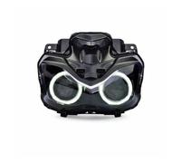 luce Moto Assemblea Per CBR1000RR Per CBR600 F5 F4i Serie Moto Proiettore A LED Personalizzato HID Proiettore Faro Assemblaggio Testa Luce Angel Devil Eye Testa Lampada(White Angel Eyes)