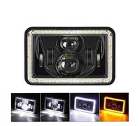 luce Moto Assemblea Per Nissan 720 Per Maxima 1980 1981 1982 1983 1984 1985 1986 1 pezzo DOT Nero Moto DRL Lampada 4X6 LED Faro Rettangolare Luce(1pc B)