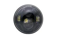 luce Moto Assemblea Per Sportster 883 XL883 FXCW XL1200C 1994-2024 5-3/4 "5.75 Pollici Moto Moto Proiettore LED Full Halo Faro DRL 50W Fari Moto(51W RGB black)