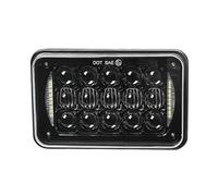 luce Moto Assemblea Per Toyota Per Cressida 1981 1982 1983 1984 1 pezzo DOT Nero Moto DRL Lampada 4X6 HA CONDOTTO Il Faro Accessori Luce Rettangolare(1pcs Black)