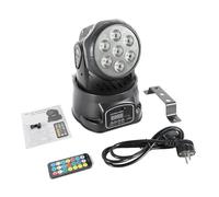 Luce Moving Head Light Mini Moving Head Beam LED RGBW DMX512 Disco Party Light DJ Club Show per matrimoni, feste di compleanno, bar