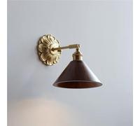 Luce murale patto di Noce Vintage con apparecchiatura e27 Lampada Fattoria la Camera da Letto Soggiorno schiera Testata per Ufficio l'illuminazione a Parete (Imbuto)