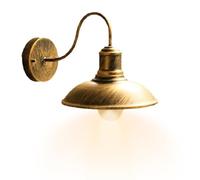 Luce murale vintage - Luce murale industriale rustica, applique da parete esterna interna, | Lumo da parete della fattoria vintage fienile a collo di cioche, luce da parete industriale rustica per cam