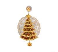 Luce natalizia per interni ed esterni, 18 cm, montaggio a ventosa (albero | Supporto a ventosa, si adatta a vetro liscio, dimensioni 18 cm, luce LED calda, decorazione per le vacanze