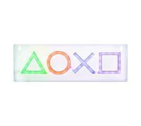 Luce Neon Icone PlayStation Merchandise Ufficiale, Luce Da Tavolo o Montabile a Parete Accessori & Decorazione per Stanza di Gioco per Gamers