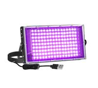 Luce nera a LED 50/96/144, 5 V USB con interruttore/struttura in metallo, for balli di fine anno, feste fluorescenti, Halloween Usi multipli(144LEDs)