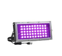 Luce nera a LED 50/96/144, 5 V USB con interruttore/struttura in metallo, for balli di fine anno, feste fluorescenti, Halloween Usi multipli(50LEDs)