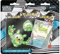 LUCE NERA Carte Pokemon Blister Pack 3 Buste ITALIANO ADESIVI Scarlatto Violetto