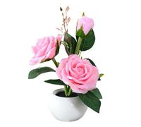 Luce notturna a fiori, luminosa,Lampada da tavolo artificiale a forma di rose LED | Lampada da comodino decorativa, luce del fiore di , lampada da fiore della camera da letto per la camera da letto