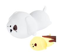 Luce notturna a forma di cane, in silicone, dimmerabile, con timer, lampada ricaricabile per comodino, soggiorno, pannolini, per allattare al seno, leggere storie per bambini, ragazzi e ragazze