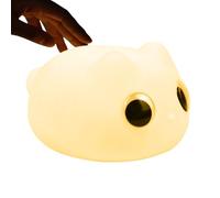Luce notturna a forma di gatto, 13,4 x 10,8 x 7,4 cm, ricaricabile, con batteria da 800 mAh, per comodino, luce notturna per bambini, ragazzi, ragazze, camera da, cameretta e casa