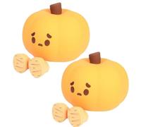 Luce Notturna A Forma Di Zucca, Luce Tattile In Silicone, Lampada A Forma Di Zucca Di Halloween, Divertente Giocattolo Da Scrivania E Decorazione Di Halloween Per Donne E Bambini Luci Notturne (2pcs)