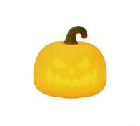 Luce notturna a forma di zucca, luci magiche Jack-o'-lantern, 7 colori, 3 livelli, dimmerabile, in silicone, per camera dei bambini, lampada notturna ricaricabile a LED, regalo di Halloween (sette