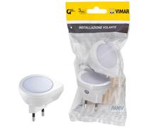 LUCE NOTTURNA A LED 2 PEZZI ACCENSIONE SPEGNIMENTO AUTOMATICO SENSORI DI MOVIMEN