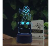 Luce notturna a LED 3D con 7 cambi di colore, telecomando, gioco retrÃ² di Super Mario, camera da let