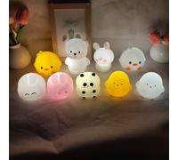 Luce notturna a LED a forma di cartone animato, lampada da emergenza portatile a batteria, luce d'atmosfera da comodino, regalo perfetto per amici, famiglia e studenti Lanterna dell'Orso Lento,lampada