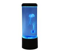 Luce notturna a LED a forma di medusa, 15 cm, USB, 7 colori, lampada d'atmosfera per acquario, luce decorativa elettrica da scrivania, illuminazione ambientale lenitiva per soggiorno, camera da letto
