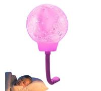 Luce notturna a LED a risparmio energetico attivata dalla voce della luna | Lampada da notte a LED, compatta, piccola, per camera da letto, comodino, scrivania, libreria, cameretta dei bambini, rosa