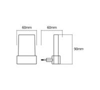 OSRAM Luce notturna con presa, sensore di luce diurna, bianco caldo 3000K, 0,28W, bianco, classe di protezione IP20, per camerette e zone giorno
