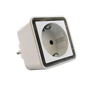 LUCE NOTTURNA A LED CON SENSORE CREPUSCOLARE E PRESA SCHUKO - INTERINNOV©