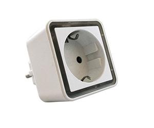 LUCE NOTTURNA A LED CON SENSORE CREPUSCOLARE E PRESA SCHUKO - INTERINNOV©