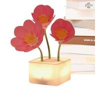 Luce notturna a LED da scrivania, lampade floreali per camere da - Lampada da scrivania dimmerabile con luce notturna da comodino | Lampada senza fili, luce respiratoria decorativa per la scuola mater
