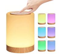 Luce notturna a LED intelligente, lampada da comodino, luce touch ricaricabile tramite USB, articoli per decorare la stanza, per la camera da letto dei bambini, regalo per feste di Natale