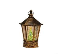 Luce notturna a LED natalizia, decorazione retrò in stile cassetta delle lettere con Babbo Natale, pupazzo di neve, alce, candela in plastica senza fuoco, per uso interno ed esterno (l'albero di