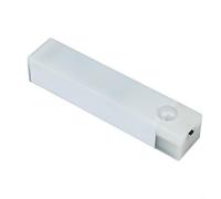Luce notturna a LED ricaricabile senza fili con sensore di movimento per armadi da cucina e armadi, attivazione automatica in spazi bui (bianco 10 cm)