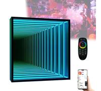 Luce notturna a specchio infinito a LED con telecomando e app di controllo per camera da letto e soggiorno