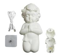 Luce notturna angelo,Luce notturna angelo | Angeli luminosi stampati,Decorazione della casa, lampada da tavolo angelo a bagliore celeste creativa, luci notturne per la camera dei bambini per le