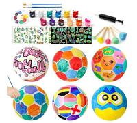 Luce notturna artigianale, set di pittura a tema calcio, 12 colori, forniture artistiche per l'apprendimento per la camera dei bambini, aula del soggiorno, camera da letto, vacanze, feste, festa dei