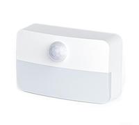 Luce notturna automatica a batteria con rilevamento del movimento per la sicurezza in armadi e camere da letto, nessun cablaggio necessario (luce bianca)