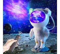 Luce Notturna Bambini Astronauta Lampada LED Proiettore Stelle Soffitto Notte [EEK: A]