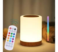 Luce Notturna Bambini, Lampada da Comodino,Lampada Notturna LED,Lampada da Comodino Touch Dimmerabile con 13 Colori 4 Modi d’Illuminazione, Touch e Telecomando,Per Camera Da Letto/Soggiorno