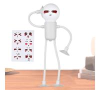 Luce notturna Bulb Man - Luce notturna da ufficio, luce notturna a ventosa intercambiabile | Luce notturna versatile e divertente con ventosa, decorazione natalizia per camera da letto, ufficio, casa