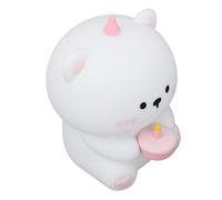Luce Notturna Cake Bear, Luce Notturna per Asilo Nido in Silicone Ricaricabile Bianco Caldo per Comodini